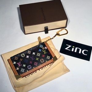 Louis Vuitton Black Multicolore Cles Keychain